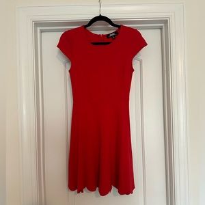 Lulus scallop bottom short sleeve skater dress